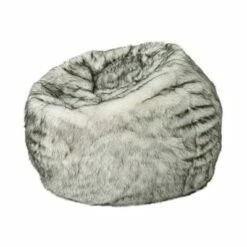 3" Leeson Faux Fur Bean Bag - Christopher Knight Home White -Living Room Chairs store unnamed file 10061