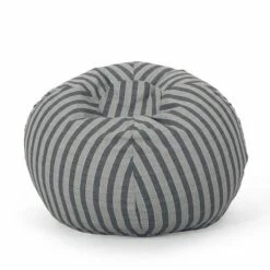 5' Hobson Modern Checkered Bean Bag - Christopher Knight Home Green -Living Room Chairs store unnamed file 10068
