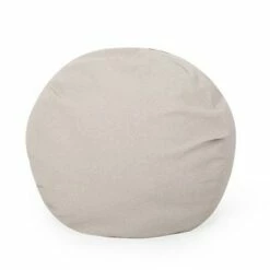 6.5' Hudgeons Boho Striped Bean Bag - Christopher Knight Home Natural/black -Living Room Chairs store unnamed file 10071