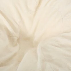 5' Newalla Modern Shearling Bean Bag - Christopher Knight Home Cream -Living Room Chairs store unnamed file 10094