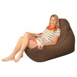 Laguna Lounger Bean Bag Chair with Handle - Relax Sacks Blue -Living Room Chairs store unnamed file 10116