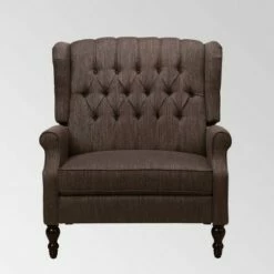 Appaloosa Oversized Wingback Push Back Recliner - Christopher Knight Home Beige -Living Room Chairs store unnamed file 10173