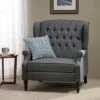 Apaloosa Oversized Wingback Press-Back Recliner Charcoal - Christopher Knight Home -Living Room Chairs store unnamed file 10180