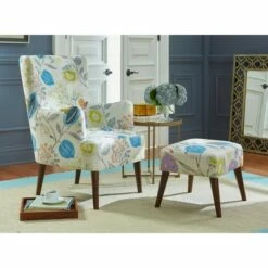 Jane Chair and Ottoman - angelo:HOME Floral Pop