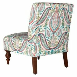 Slipper Accent Chair and Ottoman Coral/Turquoise - HomePop 17 Slipper Accent Chair and Ottoman Coral/Turquoise - HomePop -Living Room Chairs store unnamed file 10270