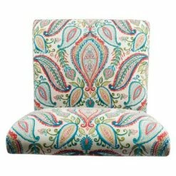 Slipper Accent Chair and Ottoman Coral/Turquoise - HomePop 21 Slipper Accent Chair and Ottoman Coral/Turquoise - HomePop -Living Room Chairs store unnamed file 10274