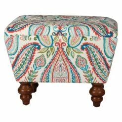 Slipper Accent Chair and Ottoman Coral/Turquoise - HomePop 22 Slipper Accent Chair and Ottoman Coral/Turquoise - HomePop -Living Room Chairs store unnamed file 10275