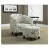 2pc Set Accent Chair Vintage French Fabric - EveryRoom -Living Room Chairs store unnamed file 10286