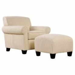 Wendy Rounded Armchair & Ottoman - Handy Living Red -Living Room Chairs store unnamed file 10295