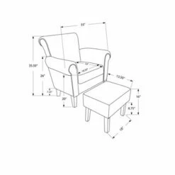 2pc Accent Chair Set Vintage French - EveryRoom 8 2pc Accent Chair Set Vintage French - EveryRoom -Living Room Chairs store unnamed file 10306