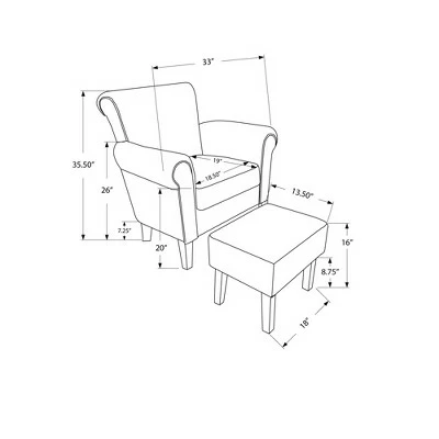2pc Accent Chair Set Vintage French - EveryRoom 5 2pc Accent Chair Set Vintage French - EveryRoom - Image 3