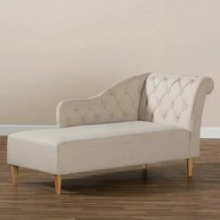Emeline Chaise Beige - Baxton Studio -Living Room Chairs store unnamed file 10473