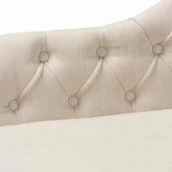 Emeline Chaise Beige - Baxton Studio -Living Room Chairs store unnamed file 10475