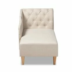 Emeline Chaise Beige - Baxton Studio -Living Room Chairs store unnamed file 10477