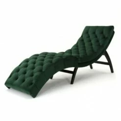 Garret Tufted Chaise Lounge - Christopher Knight Home Teal -Living Room Chairs store unnamed file 10483
