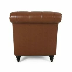 Varnell Contemporary Button Tufted Chaise Lounge - Christopher Knight Home Dark Brown 16 Varnell Contemporary Button Tufted Chaise Lounge - Christopher Knight Home Dark Brown -Living Room Chairs store unnamed file 10503