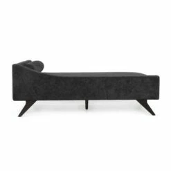 Cagle Mid Century Modern Fabric Chaise Lounge - Christopher Knight Home Black/dark Brown 17 Cagle Mid Century Modern Fabric Chaise Lounge - Christopher Knight Home Black/dark Brown -Living Room Chairs store unnamed file 10513