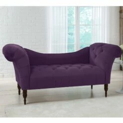 Button Tufted Chaise Settee Sofa - Threshold™ Velvet Pewter 22 Button Tufted Chaise Settee Sofa - Threshold™ Velvet Pewter -Living Room Chairs store unnamed file 10533