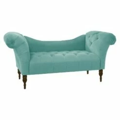 Button Tufted Chaise Settee Sofa - Threshold™ Velvet Pewter 28 Button Tufted Chaise Settee Sofa - Threshold™ Velvet Pewter -Living Room Chairs store unnamed file 10539