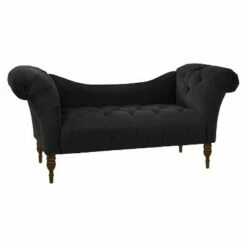 Button Tufted Chaise Settee Sofa - Threshold™ Velvet Pewter 29 Button Tufted Chaise Settee Sofa - Threshold™ Velvet Pewter -Living Room Chairs store unnamed file 10540