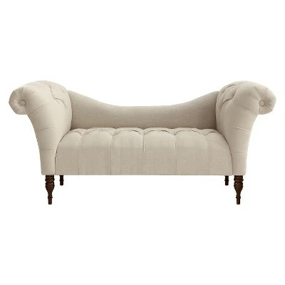 Button Tufted Chaise Settee Sofa - Threshold™ Velvet Pewter 14 Button Tufted Chaise Settee Sofa - Threshold™ Velvet Pewter - Image 12