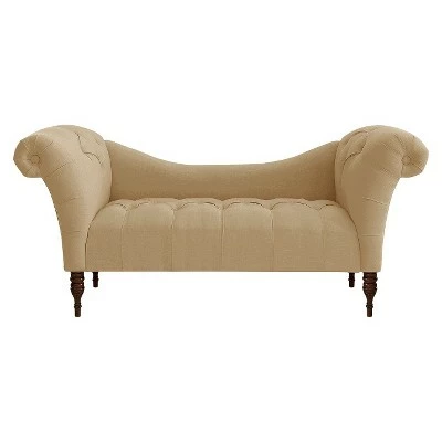 Button Tufted Chaise Settee Sofa - Threshold™ Velvet Pewter 15 Button Tufted Chaise Settee Sofa - Threshold™ Velvet Pewter - Image 13