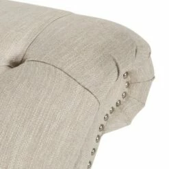 Varnell Contemporary Fabric Button Tufted Chaise Lounge - Christopher Knight Home Charcoal/dark Brown -Living Room Chairs store unnamed file 10585