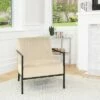 Raleigh Velvet Arm Chair - Abbyson Living Light Gray