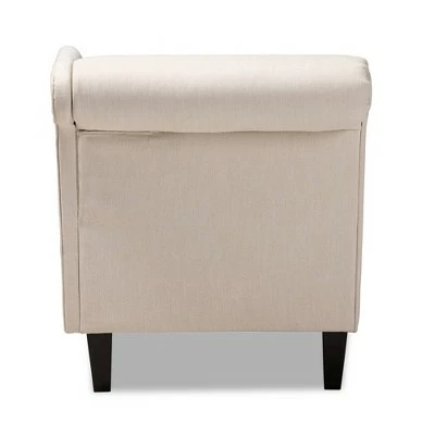 Florent Chaise - Baxton Studio Gray 4 Florent Chaise - Baxton Studio Gray - Image 2