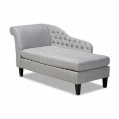Florent Chaise - Baxton Studio Gray 21 Florent Chaise - Baxton Studio Gray -Living Room Chairs store unnamed file 10635