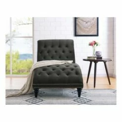 Cara Snuggler Chaise - Handy Living Gray -Living Room Chairs store unnamed file 10662