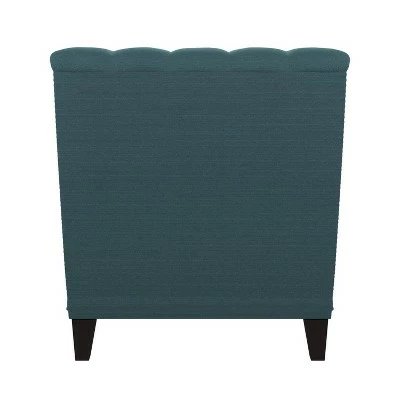 Cara Snuggler Chaise - Handy Living Linen Blue 5 Cara Snuggler Chaise - Handy Living Linen Blue - Image 3