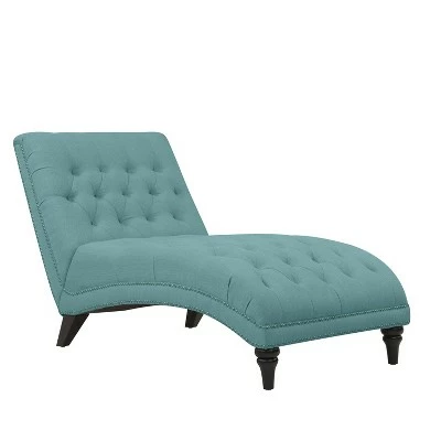 Cara Snuggler Chaise - Handy Living Linen Blue 11 Cara Snuggler Chaise - Handy Living Linen Blue - Image 9