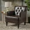 Malone Leather Club Chair - Brown - Christopher Knight Home -Living Room Chairs store unnamed file 1070