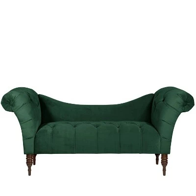 Tufted Chaise Lounge - Skyline Furniture Mystere Jade 3 Tufted Chaise Lounge - Skyline Furniture Mystere Jade