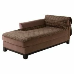 Antimicrobial Quilted Armless Chaise Furniture Protector - Sure Fit Silver Pine -Living Room Chairs store unnamed file 10768