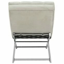 Monroe Chaise with Round Pillow - Gray - Safavieh -Living Room Chairs store unnamed file 10775