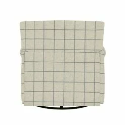 Tinsley Modern Rolled Arm Swivel Club Chair Checkered - Handy Living Barley Tan -Living Room Chairs store unnamed file 1078