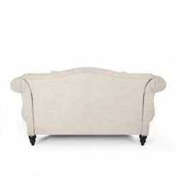 Wellston Contemporary Tufted Double Chaise Lounge with Accent Pillows - Christopher Knight Home Charcoal/dark Brown -Living Room Chairs store unnamed file 10785