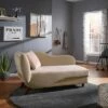 Gracie Two Toned Dark and Light Functional Chaise with 1 Pillow - Inspire Q Beige -Living Room Chairs store unnamed file 10813