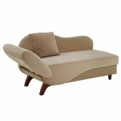 Gracie Two Toned Dark and Light Functional Chaise with 1 Pillow - Inspire Q Beige -Living Room Chairs store unnamed file 10817
