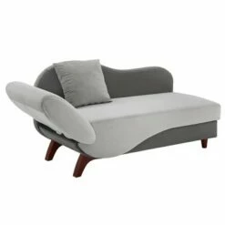 Gracie Two Toned Dark and Light Functional Chaise with 1 Pillow - Inspire Q Beige -Living Room Chairs store unnamed file 10829