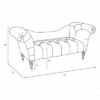 Skyline Custom Upholstered Tufted Rolled Arm Chaise - Skyline Furniture