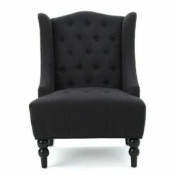 Toddman High Back Club Chair - Christopher Knight Home Dark Charcoal -Living Room Chairs store unnamed file 10849