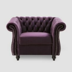 Westminster Chesterfield Club Chair - Christopher Knight Home Blackberry 19 Westminster Chesterfield Club Chair - Christopher Knight Home Blackberry -Living Room Chairs store unnamed file 10867
