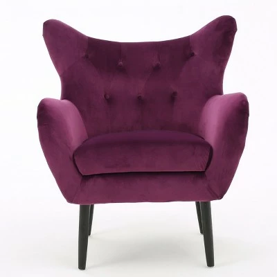 Alyssa New Velvet Armchair - Christopher Knight Home Navy 10 Alyssa New Velvet Armchair - Christopher Knight Home Navy - Image 8