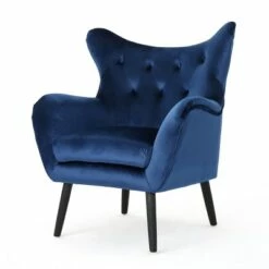 Alyssa New Velvet Armchair - Christopher Knight Home Navy 24 Alyssa New Velvet Armchair - Christopher Knight Home Navy -Living Room Chairs store unnamed file 10878