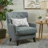 Anikki Tufted Club Chair - Christopher Knight Home Charcoal