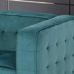 Sanders Modern Glam Velvet Cube Club Chair - Christopher Knight Home Navy Blue -Living Room Chairs store unnamed file 10901