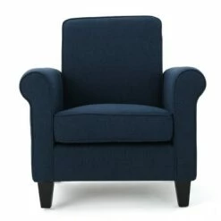 Freemont Club Chair - Christopher Knight Home Dark Blue -Living Room Chairs store unnamed file 10909